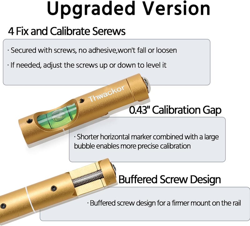 Thwackor Scope Picatinny Level Scope Leveling Kit Professional Design High Precision - Image 2